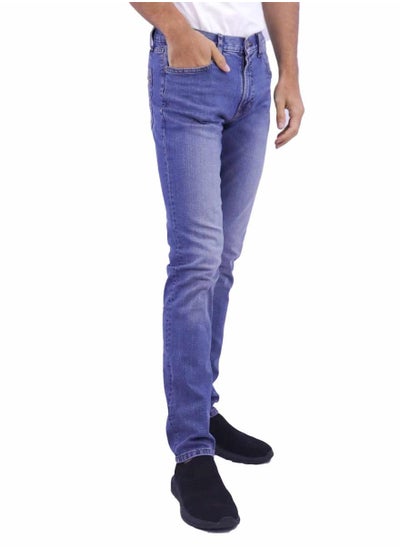 Buy Men's Low Rise Skinny Jeans - Blue in Saudi Arabia