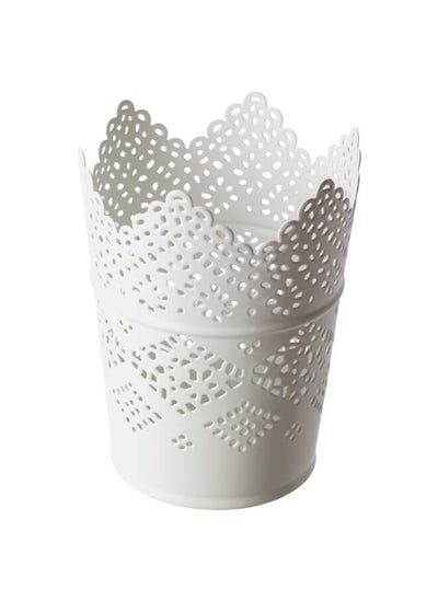 اشتري Candle holder, white, 11 cm في السعودية