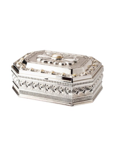 Buy A metal box for oud  incense and accessories Size 18cm * 13cm high 8cm in Saudi Arabia