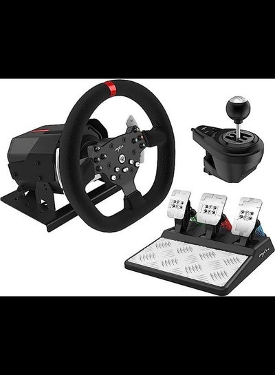 اشتري PXN V10 270/900° Game Steering and Magnetic Pedals Shifter Dual Paddle Design for PS4/XBOX S/X /XBOX Series X/S /PC (Windows 7/8/0 /11) في الامارات