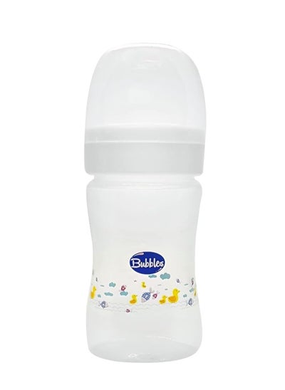 Buy Bubbles classic feeding bottle without hand 120 ml - white in Egypt