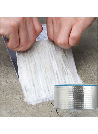 اشتري Strong Self Adhesive Aluminium Foil Tape Butyl Rubber Flashing Tape For Reparing Roof Wall Pipe Leak 5Cm X 5M في مصر