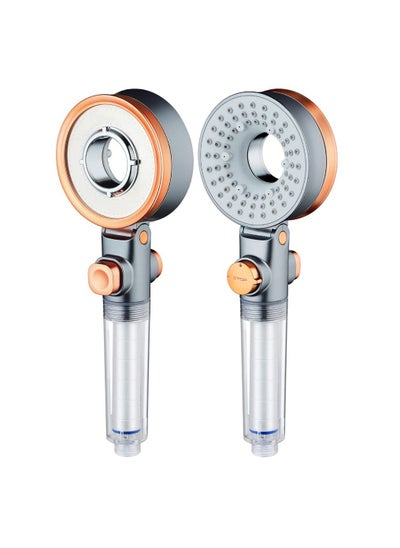 اشتري Shower Head, Handheld High Pressure Shower Head, 360 Degree Double Sided Shower, Filter Chlorine and Fluoride, Purifies Rust and Dust, 3 Ways of Water Outlet, Easy to Install Water Saving في الامارات