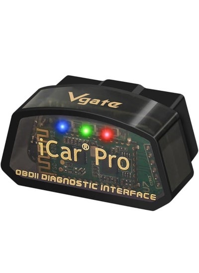 اشتري obd vgate بلوتوث 4.0 icar pro obd2 خطأ رمز القارئ obdii رمز الماسح الضوئي سيارة فحص المحرك ضوء ios الروبوت متوافق ELM327 محول في الامارات