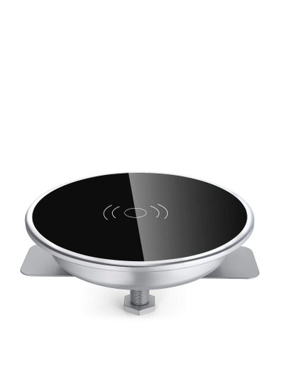 Buy Embed Desk Wireless Charger, 15W Fast Charging Pad Phone Charger, Hidden Desktop Grommet Power Qi Charging Station, Invisible Wireless Phone Charger, Compatible with iPhone, Samsung in Saudi Arabia