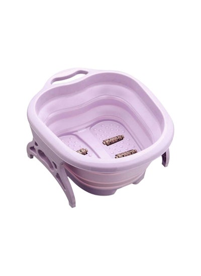 اشتري Collapsible Foot Massage Bucket With Massager Rollers في الامارات