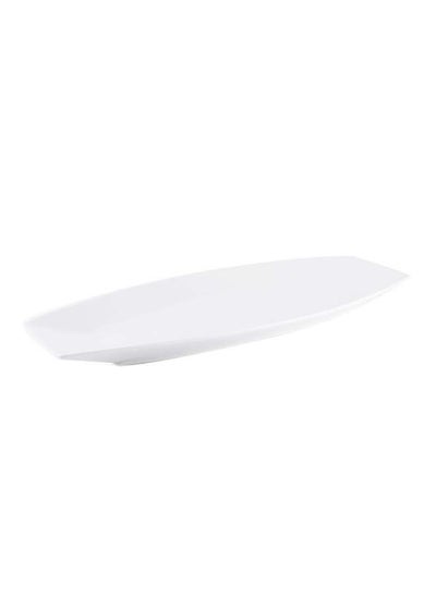 اشتري Ivory Porcelain Boat Rectangular Plate 35 cm في الامارات