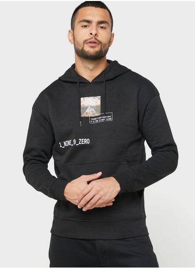 Buy Logo Print Hoodie in Saudi Arabia