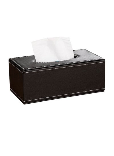 Buy Leather Tissue Box Pumping Paper Box in UAE