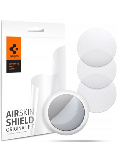 Buy 4-Piece AirSkin Shield Protective Film designed for AirTag in UAE