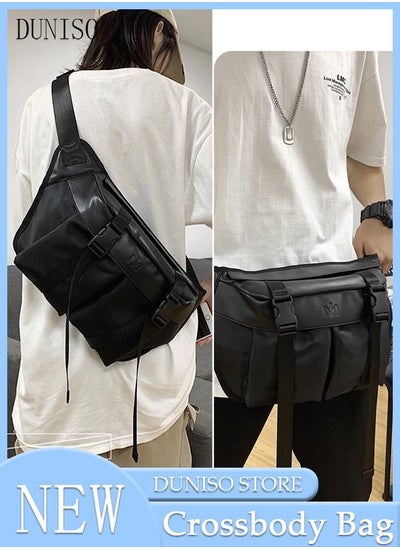 Buy Compact Waist Bag for Men and Women Waterproof Crossbody Bag Multipurpose Chest Shoulder Bag with Buckle Everyday Carry Bag Sling Bag for Travel Work Sports in Saudi Arabia