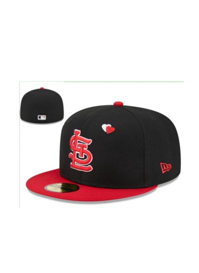 Buy NEW YORK 3D Embroidered Fitted Baseball Team Cap with Closed Back for Sun Protection58.7cm in Saudi Arabia