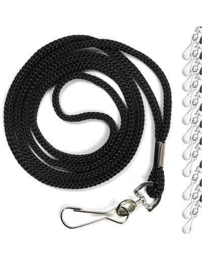 Buy 100 Pack ID Black Lanyards Safety Badge Lanyard 36" with Swivel Hook Durable Nylon Office Lanyard Office and Business Card Lanyards for Students Professionals with ID Cards Badges and Keys in Saudi Arabia