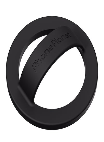 Buy Magnetic Mobile Phone Holder Disk Holding Ring Compatible with MagSafe Black in Saudi Arabia