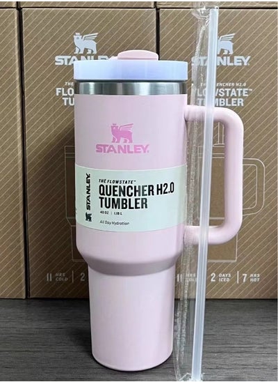 اشتري Quencher H2.0 FlowState Stainless Steel Vacuum Insulated Tumbler with Lid and Straw for Water, Iced Tea or Coffee, Smoothie and More, 40 oz في الامارات