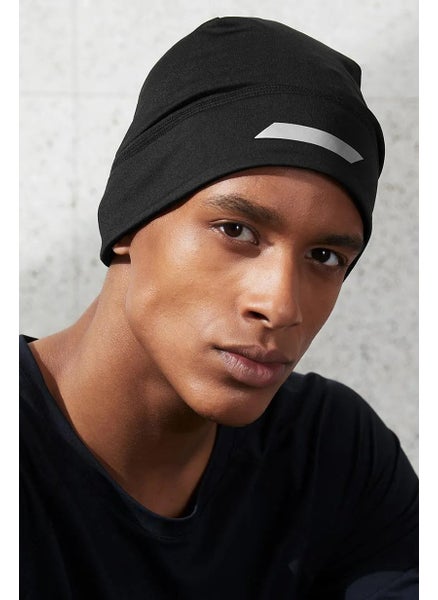 اشتري Men Reflector Print Thermal Hat, Black في الامارات