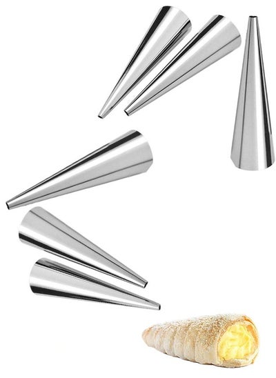 اشتري Stainless Steel Cream Pastry Horn Molds 6 Pieces في مصر