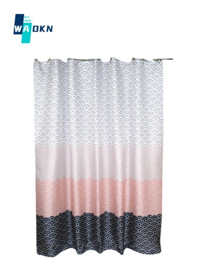 Buy Boho polyester shower curtain, modern farmhouse waterproof shower curtain suitable for bathroom decoration 180 x 200 cm in Saudi Arabia