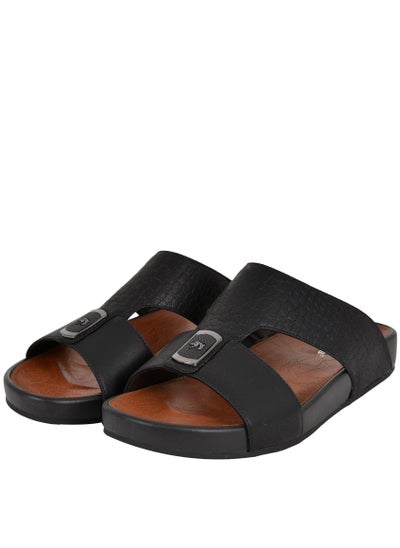 Buy Mens Dual Textured Strap Sandals in UAE