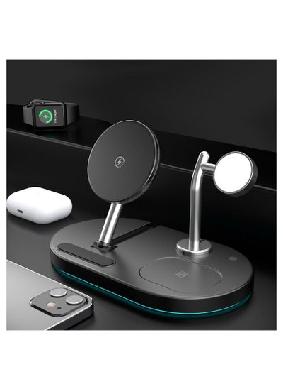 Buy Car Home Wireless Charging Stand Is Suitable For Android Ios Mobile Phone Apple Watch in Saudi Arabia