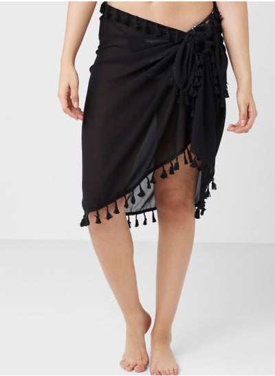 Buy Fringed Beach Cover Up Skirt in Saudi Arabia