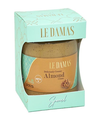 Buy Almonds butter , spread , cream, 75% pure roasted almonds Keto, Diet, no added sugar 350g in UAE