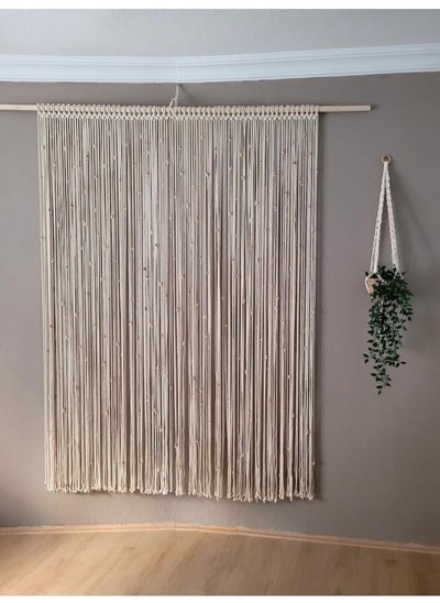 Buy Macrame Curtain, Macrame Wall Hanging Door Curtain Wedding Backdrop Window in Egypt