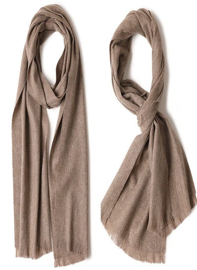 Buy Warm Solid Short Beard Wool Scarf in UAE