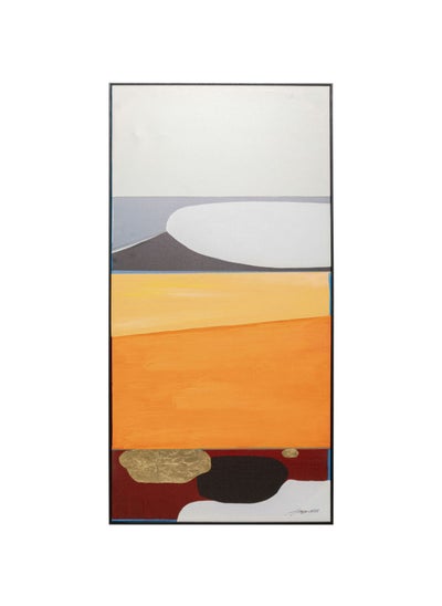 Buy Framed Picture Abstract Shapes Orange in UAE