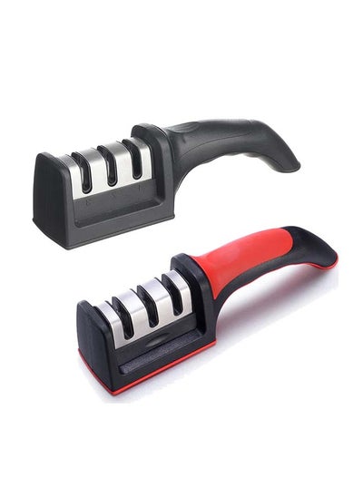 اشتري Kitchen Knife Sharpener Adjustable 4 in 1 Manual Knives and Scissor Sharpener Professional Blade Sharpening Tool Sharpener Stone في مصر