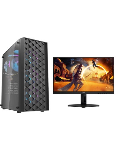 Buy Gaming PC Core i5-12400F Processor,Motherboard- H610M H DDR4 16GB RAM/1TB SSD/Nvidia GeForce RTX 4060 8GB  Graphics Card/Windows 11 Pro + 24" Fast IPS Gaming Monitor Black in Saudi Arabia