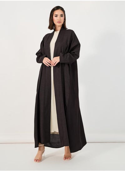 Buy Open Front Melange Abaya in Saudi Arabia