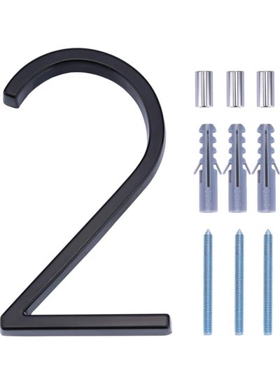 Buy House Numbers for Outside Metal Home Address Number Sign Plaques 3D Floating House Number Door Number with Nail Kit Large Door Number 12.7cm 2 in UAE