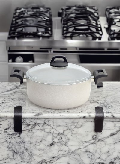 Buy Original Granite Non-Stick Cooking Pot with Comfortable Rubber Handles 30 cm in UAE