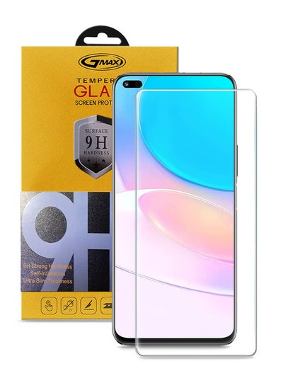 Buy 9H Ultra HD Curved Edges Case Friendly Full Glue Tempered Glass Screen Protector For Huawei Nova 8i  Clear in Saudi Arabia