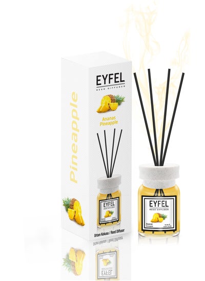 Buy Eyfel Reed Diffuser Pineapple Room Air Freshener 120ml in UAE