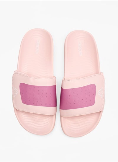 Buy Women's Logo Print Slides in Saudi Arabia