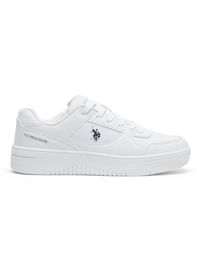 Buy Women's All-White Low-Top Sneakers - Classic Minimalist Design, Comfortable Everyday Casual Shoes in UAE