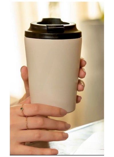 اشتري Travel Coffee Mug Stainless Steel Vacuum Ice and Hot Drinks Insulated Tumbler for Home Office Outdoor Works في السعودية