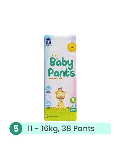 Buy Baby Diaper Pants Size 5, Extra Large, 11-16Kg,  38 Counts in UAE