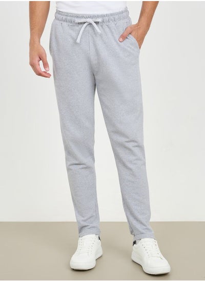 Buy Slim Fit Pique Knit Pants with Roll Up Hem in Saudi Arabia