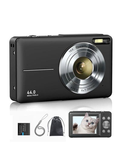 44MP Mini High-Definition Digital Camera – 1080P Full HD Video, 16X ...