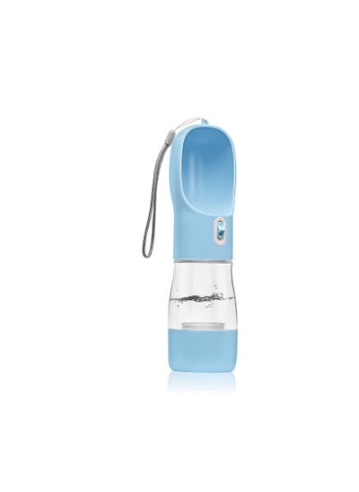 Buy Multifunctional Leakproof Pet Water Bottle Blue/Clear in Saudi Arabia