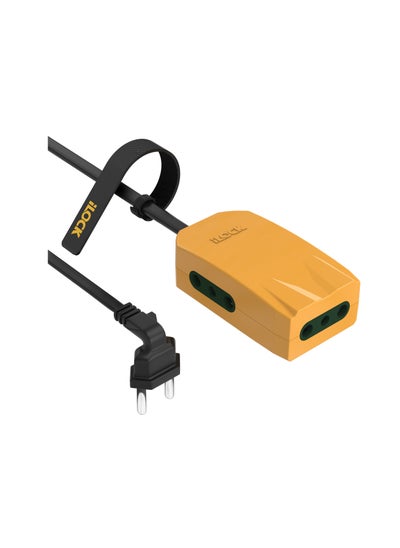 Buy Mini Power Strip - 3 Outlets (1.5 m, yellow) in Egypt