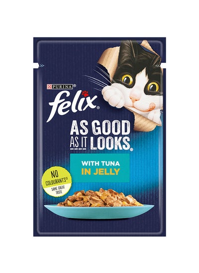 Buy Felix As Good As It Looks With Tuna In Jelly White 85grams in UAE