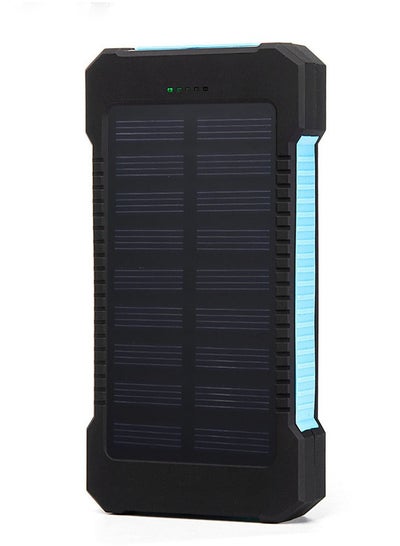 اشتري بنك الطاقة الشمسية 20000mAh، شاحن شمسي محمول مع 2 منافذ USB، متوافق مع أجهزة iPhone و Samsung والأجهزة ذات مدخل USB في السعودية
