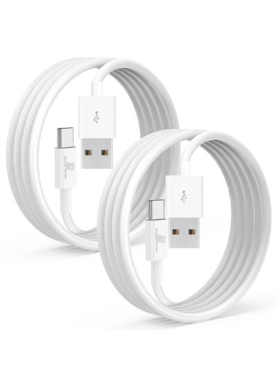 اشتري 2-Pack 3ft USB C Cable 3A Fast Charge USB A to Type C Charger Cord Braided Compatible with Samsung Galaxy A10e A20 A50 A51 A71 S20 S10 S9 S8 Plus S10E Note 20 10 9 8 Moto G7 G8 في الامارات