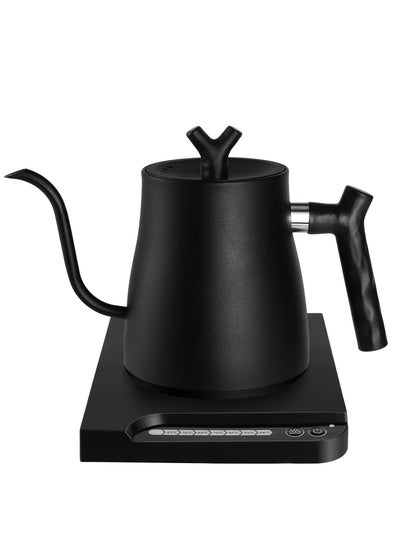 Buy Electric Gooseneck Kettle 1L 1000W Water Kettle for Pour over Coffee and Tea 304 Stainless Steel Coffee and Tea Pot Constant Temperature Coffee Kettle in Saudi Arabia