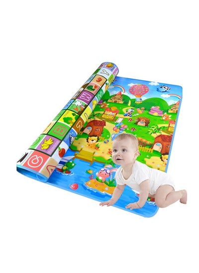 Buy Play Rug Portable Double Sides Kids Baby Toddler Mat  200X180cm in UAE