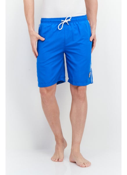 اشتري Men Brand Logo Board Shorts, Blue في الامارات